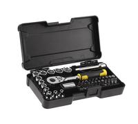 Stanley 0.6cmD Compatto Metrico Presa e un Po' Set 37 Pezzi 4 A 14mm STA082672