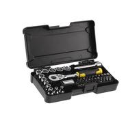 Stanley 0.6cmD Compatto Metrico Presa e un Po' Set 37 Pezzi 4 A 14mm STA082672