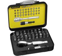 Stanley Set di bit1/4", cricchetto reversibile, 32pz. Quantità:32