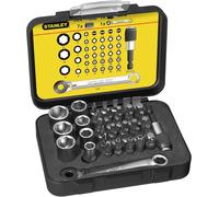 Stanley 1-13-907 Set 39 Pz Inserti 25 mm 1/4" Portainserti Magnetico