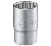 Stanley 1-17-054 Chiave a Bussola Poligonale, Attaco 1/2", Sistema Metrico, 11 mm