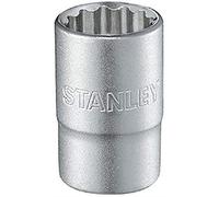 Stanley 1-17-063 Chiave a Bussola Poligonale, Attaco 1/2", Sistema Metrico, 20 mm