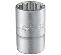 Stanley 1-17-064 Chiave a Bussola Poligonale, Attaco 1/2", Sistema Metrico, 21 mm