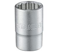 Stanley 1-17-065 Chiave a Bussola Poligonale, Attaco 1/2", Sistema Metrico, 22 mm