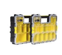 Stanley 1-97-518 Scatola per minuteria Plastica Nero Trasparente Giallo Cardine