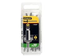 STANLEY 1-PAA54T Rivetti, Alluminio, 4 x 6.5 mm, Set di 20 pz