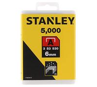 STANLEY 1-TRA204-5T Graffette Tipo A, 6 mm, Set di 5000 Pezzi