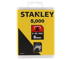 STANLEY 1-TRA204-5T Graffette Tipo A, 6 mm, Set di 5000 Pezzi