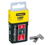 STANLEY 1-TRA204T Graffette Tipo A, 6 mm, Set di 1000 Pezzi