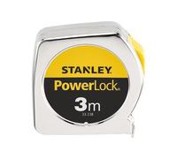 STANLEY / 12 pezzi FLESSOMETRI POWERLOCK - L.3 metri - Nastro 13mm -Cod. 33-238