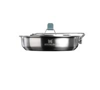 Stanley 1913 Adventure All-In-One set padella 0.94L - Set da cucina da campeggio 12 pezzi - Pentolame da campeggio in acciaio inox - Set di padelle leggero per zaino in spalla. trekking e campeggio