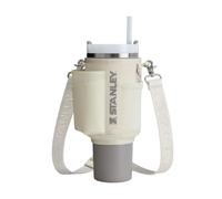 Stanley 1913 All-Day Quencher Carry-All 1.18L - Cream | Chiusura con 2 Bottoni a Pressione - Tasca per Telefono - Tasca Portacarte - Moschettone Portachiavi