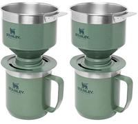 STANLEY 1913 Camp Mug con Perfect Brew Pour Over Set - Mantiene 1.5 Ore Caldo - 3 Ore Freddo - Lavabile In Lavastoviglie - Senza BPA - Termos Da Caffè con caffettiera - Filtro riutilizzabile - Green