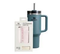 STANLEY 1913 Quencher H2.0 FlowState Borraccia con Cannuccia 1.2L - Freddo per 11 Ore - Bevanda Ghiacciata fino a 48 Ore - Include All-Day Quencher Carry-All - Blue Spruce