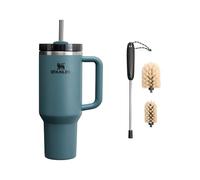 STANLEY 1913 Quencher H2.0 FlowState Borraccia con Cannuccia 1.2L - Freddo per 11 Ore - Bevanda Ghiacciata fino a 48 Ore - Include Spazzola per la Pulizia - Blue Spruce