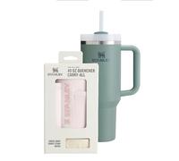 STANLEY 1913 Quencher H2.0 FlowState Borraccia con Cannuccia 1.2L - Freddo per 11 Ore - Bevanda Ghiacciata fino a 48 Ore - Include All-Day Quencher Carry-All - Shale