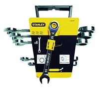 Stanley 4-89-907 UTENSILI UTENSILE Set 6 chiavi combinate a cricchetto 10-19 mm