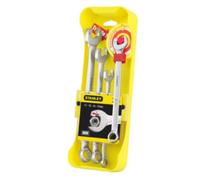 Stanley Set chiavi combinate a cricchetto 4 pz con custodia da 11 a 17