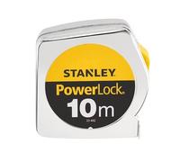 STANLEY / 6 pezzi FLESSOMETRI POWERLOCK - L.10 metri - Nastro 25mm-Cod. 33-442