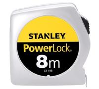 STANLEY / 6 pezzi FLESSOMETRI POWERLOCK - L.8 metri - Nastro 25mm -Cod. 33-198