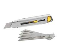 STANLEY 7-10-018 Confezione cutter Interlock da 18mm + 5 lame al carburo di tung