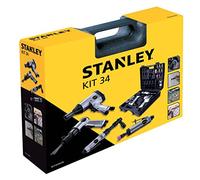 KIT STANLEY 34 PEZZI PNEUMATIC ACCESSORI PNEUMATICI COMPRESSORE ARIA AVVITATORE