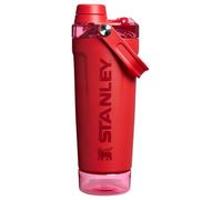 Stanley Activate - Bottiglia shaker in acciaio inox a prova di perdite, contenitore inferiore e coperchio a vite, bevande proteiche e polvere pre-allenamento, senza BPA, rosso peperoncino
