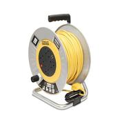 Stanley Avvolgicavo Metallico Aperto 240V 13A 4 Prese 2 USB 50M STER50M2USBS