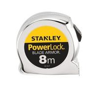 Stanley Powerlock Bladearmor Tasca Nastro 8m (Larghezza 25mm) (Metrico Solo)