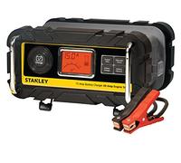 STANLEY BC15BS - Caricabatterie da banco completamente automatico da 15 A e 12 V, con avvio motore da 40 A, controllo alternatore, morsetti per cavi