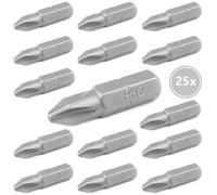 STANLEY Bit Bits Inserto per bit TORX T20 T25 T30 PH PZ Langbit 1/4" Set...