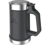 Stanley Boccale da birra classico con manico, 680,4 g, manico resistente e coperchio a scatto, apribottiglie, tazza da birra in acciaio inox, senza BPA, nero 2.0