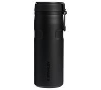 The IceFlow™ Bottle Twist Flip 0.47L / 16oz | Black 2.0 | Cold for 8 Hours | Iced for 40hrs | Dishwasher Safe | Recycled Stainless Steel | BPA Free | Double Wall Vacuum Insulation