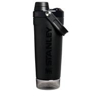Stanley Bottiglia shaker attivata da 590 ml, a tenuta stagna, in acciaio inox, con coperchio a flusso rapido, senza BPA, colore nero