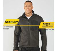 Stanley Brady Zip-Through Maglia Giacca IN Pile Pesante - Soft Shell Inserti
