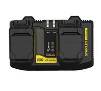 Stanley Caricabatterie Dual V20 Li-Ion 18V 4A, multicolore