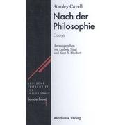 Stanley Cavell Nach der Philosophie (Copertina rigida)