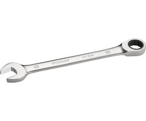 Stanley CHIAVE COMBINATA CRICCHETTO 19mm FORCHETTA INCLINATA DI 15° CHROME VANADIUM