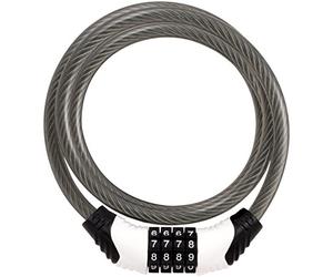 STANLEY Combination Cable, Lucchetto Combinazione Bici lunga, 10 mm x 1800 mm, Combinazione a 4 Cifre, S741-153, Lucchetto a Cavo con Combinazione e Staffa