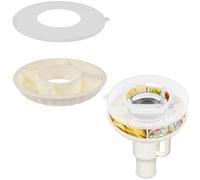 Stanley Cup 40 oz Ciotola per Spuntini,Piatto da spuntino con coperchio, Riutilizzabile grande capacità Stanley Cup 40 oz Nonpareil Snack Tray,Anello non pareil Stanley Cup Accessory (Bianco)