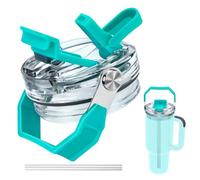 Stanley Cup Accessori Borraccia Coperchio di Ricambio,Accessori Stanley Cup con Cannuccia e Manico,Coperchio di Ricambio per Tazza da 30 oz,Sigillato e a Prova di Perdite(Sky Blue)