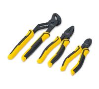 Stanley Dynagrip Set di Pinze 3 Pezzi Combinazione Solco Giunto Diagonali