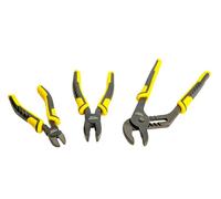 Stanley Dynagrip Set di Pinze 3 Pezzi Pompa Acqua Combinazione & Laterale Tagli