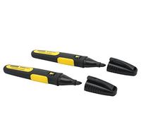 Stanley Pennarello permanente FatMax nero punta chisel larga Confezione 2 pezzi