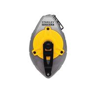 STANLEY FATMAX 0-47-480 Tracciatore. | Riavvolgimento rapido, può essere usato come filo a piombo, contiene 30m di corda, blocco maniglia, manovella in acciaio