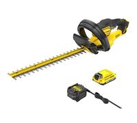 STANLEY FATMAX 18V V20 Kit tagliasiepi a batteria, lama da 50cm, con 1x batteria V20 2Ah e 1x caricabatterie, SFMCHT650D1-QW