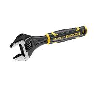 Stanley FMHT13126-0 Chiave regolabile FatMax 8' bi-materiale con funzione di apertura rapida, dimensioni in pollici e metriche, foro per appendere, nero/giallo
