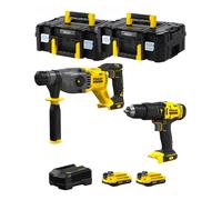STANLEY FatMax kit SVK200 (SFMCH900 + SFMCD711 + 2 x 2,0 Ah + Caricabatteria + 2 x TSTAK II)