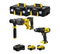 STANLEY FatMax Kit SVK201 (SFMCH900 + SFMCD711 + 2 x 4,0 Ah + Caricabatteria + 2 x TSTAK II)