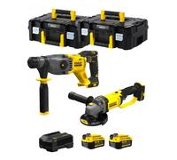STANLEY FatMax Kit SVK203 (SFMCH900 + SFMCG400 + 2 x 4,0 Ah + Caricabatteria + 2 x TSTAK II)
